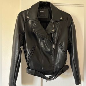 Elodie Faux Leather Moto Jacket